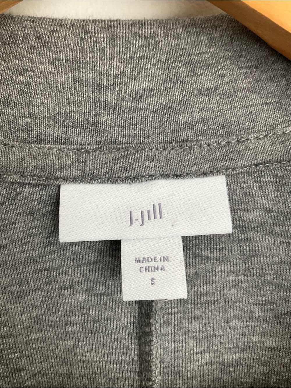 J. Jill Small Gray Knit Blazer Jacket - Picture 5 of 10